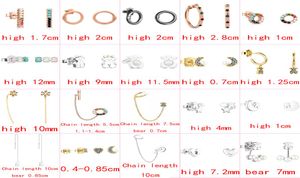 2021 NEW STYLE 100 925 STERLING SILVER BEAR FASHION CLASIAN LADIES EARRINGS PIERRED JEWELRY MANUGANER DIRACT S9755418