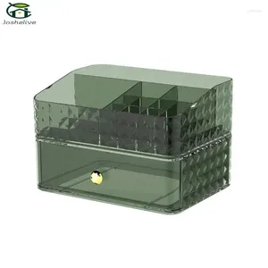 Pudełka do przechowywania płynnie polerowane wielofunkcyjne komory kosmetyczne organizator przedziałowy pudełko na komputery