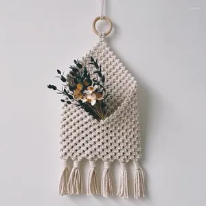 Tapestries Hand-Woven Decorative Tassel Rope Nordic Style Wall Hanging Bohemian Sundries Collection Sofa Porch Covering Decor