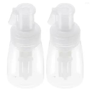 Lagringsflaskor 2 st pulver spray flaska torr dispenser plast hand tvål frisör butik containrar sprayer hemanvändning applikator tom näsa