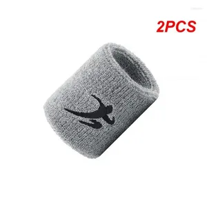 Wsparcie nadgarstka 2PCS Sports Sports Opaski na nadgarstek potu-Absorbent Basketball Tennis Cycling Ręka ręczna