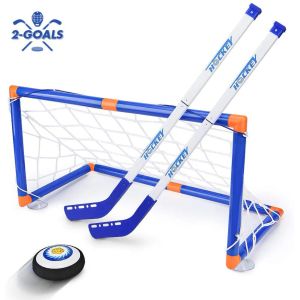 Hockey Goal Removável Desgaste de suspensão Ball Sports Game Electric Ice Hockey Set