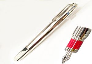 Promotion Pen Limited Edition M Serie Magnetic Grey and Silver Metal Fountain Penna Scrittura Smoth Office Stations2984946