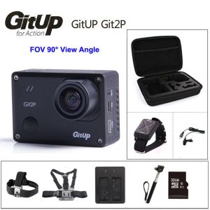 Камеры GITUP GIT2P Action Camera Wi -Fi 2K Sports DV 16MP 90 градусов объектива novatek 96660 2160p Камера видеокамера на открытом воздухе.