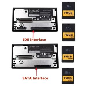 Tillbehör Portable Game Console Network Adapter SATA/IDE -gränssnitt Parallellt nätverkskort 2,5/3,5 tum SATA HDD -speltillbehör för PS2