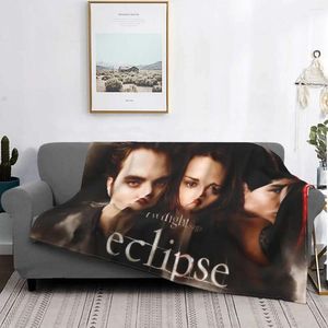 Filtar pläd sagan 3d filt soffa täcke fleece sommar edward bella jacob film kast för sängkläder bil sängöverdrag