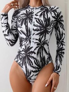 Women's Swimwear 2024 Zipper Surfing Bodysuit One Piece Swimsuit Sexy Women Bathing Suit Female Swimming Summer Beachwear