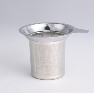 Edelstahl -Kaffeesieb mit großer Kapazität Infuser Feinnetzsieger Filter an Töpfen Becher Tassen steil lose Blatt JY10926231344