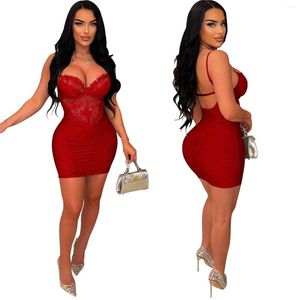 Casual Dresses Women Party Dress Lady Evening Gown Sexy Halter Strap
