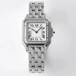 Luxury Gold Ladies Watch Top Brand Brand 27mm Designers Relógios Diamond Women Wristwatch Dia dos namorados Dia de Natal Day Day Gift Strapathes Straps de Aço Anterior