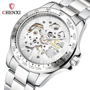 Wristwatches CHENXI 8808B Men's Mechanical Watch Hollow Out Automatic Fashion Luminous Cool Steel Wrist Watches For Male Gift Clock