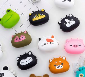 HotSale Toy Fashion Soft Silicon PVC Söt Animal Cartoon Girls Coin Purse Påsar DHL gratis YT1995033741173