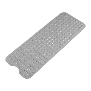 Bath Mats With Suction Cups Washable Drain Holes Safety Bathroom Non Slip For Children PVC Elderly Accessories Bathtub Mat Extra Large