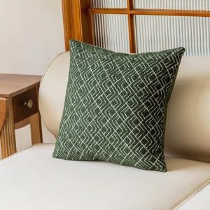 Pillow Green Cover pilha de luxo Corte Jacquard Cojines decorativos para sofá cadeira de cama Almofadas Hogar Coussin