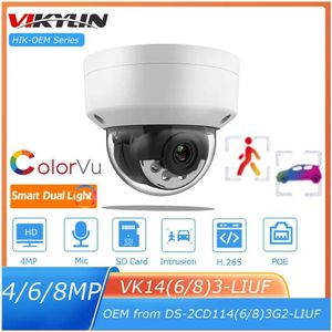 Telecamere IP Vikylin OEM HikVision 8MP Smart Hybrid Light Dome Camera IP DS-2CD1183G2-LIUF MIC SD STORVEILLANCE SURVEILLANCE NETTEMA 24413