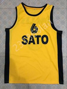 Jersey Nikos #6 GALIS AEK Salonica Basketball Jersey Stitches تخصيص أي حجم واسم