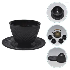 Tea Cups Iron Cup Glasses Container kinesiska tekoppar Hem Vintage Retro Style Drick Office Mini