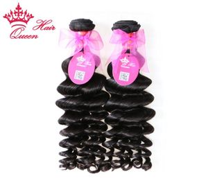 Queen hair products 100 Brazilian virgin hair More wave 100 human hair extesions 2pcslot DHL Fast 7107066