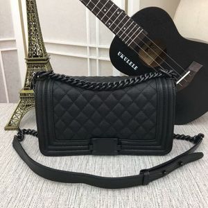 Famous Brand Tote Bag Boy Designer Bag Real Caviar Caviar Black Correias V Mini Messenger Bag Hobo Bag Flap Women Purse Tote Bag Wallet X203 Frete grátis