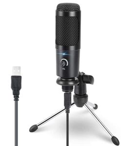 Professional Condenser Microphone PC Studio USB Microphone for Computer Gaming Streaming Video Mic Podcasting Recording Microfon9863770