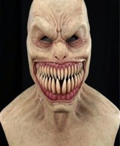 New Horror Stalker Mask Cosplay Creepy Monster Big Mouth Teeth Chompers Latex Masks Halloween Party Scary Costume Props Q08061975253