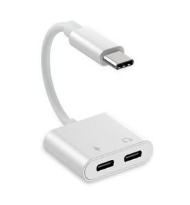 2 em 1 Adaptador USB C e divisor de carregador 3A Carregamento rápido e DAC HIFI MUSIC 1 TIPO C MASCO A 2 TIPO C FEMANHA PORTA PARA PIXEL Huawei2739762