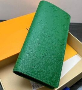 Дизайнерский тисненный буквы Unisex Wallet Luxury Frand Multi Card Portable Folding Women Short Swells Long Clutch Sags знаменитый дизайн 9479816