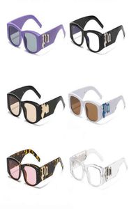 Tasarımcı Palms Sunglass Gözlük Döngüsü Lüks Spor Büyük Boyutlu Vintage Kadın Erkek Sevenler Kişilik Yüksek Sense Moda Angels Su8570970