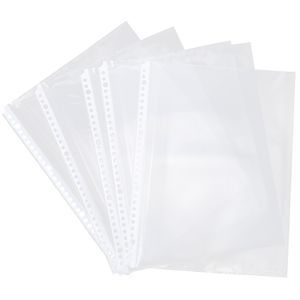 A4 Clear Document Polders: Clear Page Protectors Прозрачные бумажные переплетные рукава файл мешков для A4 Size School Business