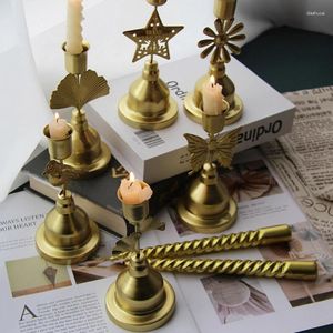 Candle Holders European Metal Holder Vintage Candlestick Taper For Table Centerpiece Wedding Christmas Decoration