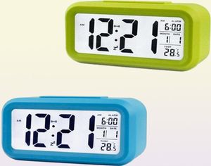 Skrivbordsklockor väckarklocka stor display med kalender för hemmakontor snooze elektroniska barn led desktop digital clocksdesk 1214471