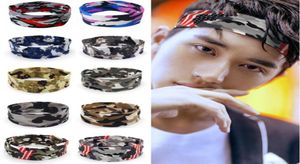 Fashion Women Men Girl Boys Elasticità Rock Camo 1PC Attrema tratto head band casual sport su un sudore a banda yoga palestra peli Accesso9968528