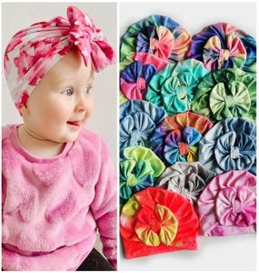 Baby Krawatte DIY Bogenknotted indische Hüte elastische Kinder Winterhut Turban Böhmen Kopfwickel Z19563667081