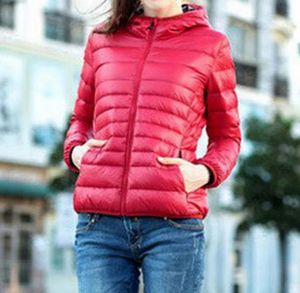 2020 New Casual Ultra Light White Duck Down Jacket Women Autumn Winter Warm Coat Lady Jackets Female Hooded Parka7590080