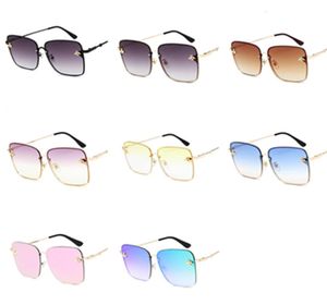 Hight Quality Women Biene Sonnenbrille Gradientenfarbe Sonnenbrillen Antiuv -Brillen übergroß