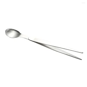 Disposable Flatware Stirring Rod Chopsticks Condiment Spoons Forceps Spoon Taste Spaghetti Mini Tasting Steel