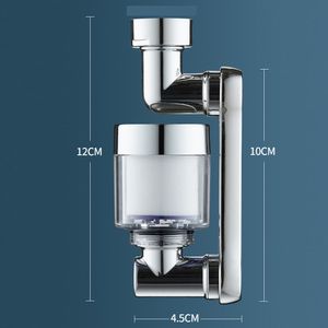 Plastic Universal 1080° Swivel Extender Faucet Aerator Splash Filter Taps ABS Washbasin Faucet Aerator Nozzle Faucet Robot Arm