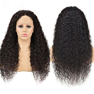 Wasserwelle Indian Jungfrau menschliches Haar HD 13*4 Spitze Front Perücke natürliche Farbe 10-34 Zoll 180% 210% 150% Dichte Curly Perücken