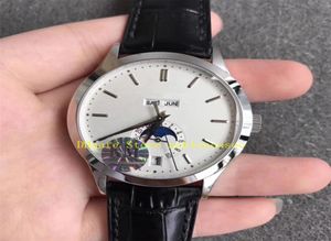 3 Style Top Cal324 S Automatisk klocka Mens White Dial Sapphire 5396G011 Komplikationer Årlig kalender 38mm 5396G läderband KM6827365