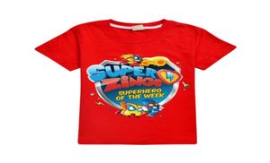 Superzings Tshirt dla Big Boy Girl Ubrania Summer Super Zings Kid Krótkie rękawowe druk kreskówka Tee Dzieci Casualne ubranie Top 12 6639471