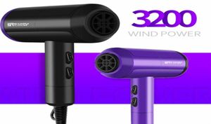 3200W Professionell hårtork med hög effekt stylingverktyg Blow Dryer Cold Wind 220240V Hårdressing hårtork2607260