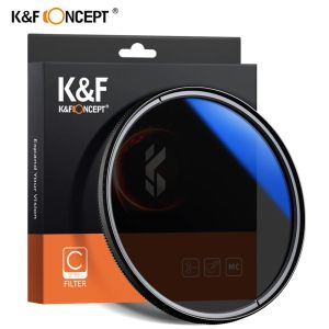 Acessórios KF Conceito MC CPL Filtro Ultra Slim Optics Multi Coated Circular Polarizer Camera Lens Filtro 49mm 52mm 58mm 67mm 72mm 77mm