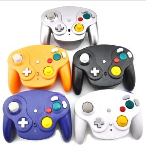 Gamepads 2.4GHz Oyun Denetleyicisi Kablosuz Oyun Pad Wii Şok Turbo net fonksiyonu için NGC için GameCube için Joystick Bluetooth