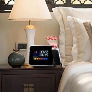 Clocks 1 Pcs Digital Date Projection Led Alarm Clock Clock with Time Projection Snooze Function Backlight Projector Desk Morning Table