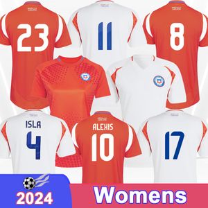 2024 Chile Perez Alexis Womens Soccer Jersey National Team Isla Echeverria Osorio Vargas Home Away Football Shirts Short Sleeve Uniforms