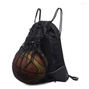 Backpack Drawstring Basketball For Boys Foldable Soccer Gym Bag Sackpack Sports Sack