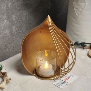 Candle Holders Design Iron Golden Holder Bedroom Geometric Nordic Hanging Wedding Candelabros Decorativos Room Decor