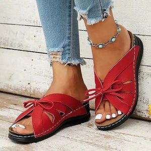 Women Sandals Summer Shoes For Low Heels Sandalias Mujer Trend Casual Slippers Female Elegant Woman Heeled 240407