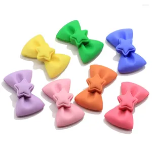 Fiori decorativi 50/100/pcs kawaii bowknot resina decorazione artigianato piatto cabochon scrapbooking adatta decorazioni telefoniche decorazioni fai -da -te