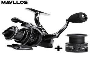 Mavllos Saltwater Carp Spinning Fishing Reel 15BB比551 10007000モデル2スプールメタルボディボートジギング釣りReel1941276